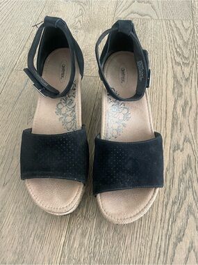 Aetrex Miley Espadrille Wedge Sandal